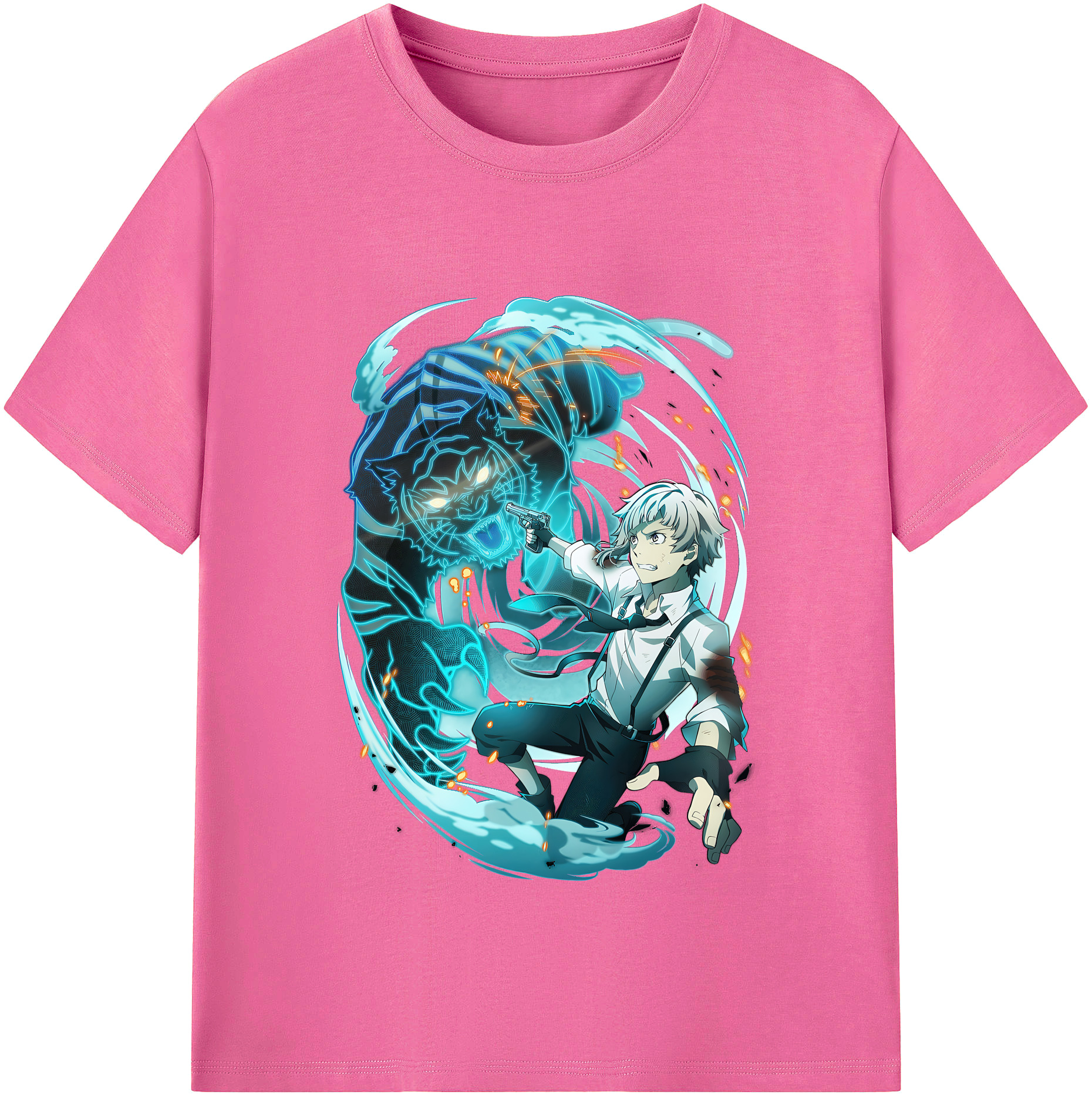 （画像用） 文豪ストレイドッグス Bungo Stray Dogs レディースカジュアルプリントTシャツ（綿100％）